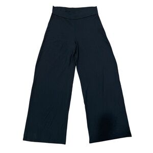 Flax Women's Black Wide-Leg Stretch Pants Size Small